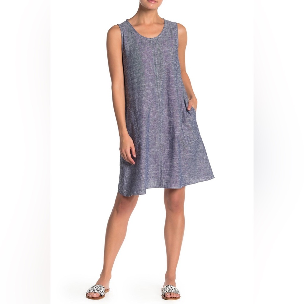 Max Studio sleeveless linen dress w/pockets: Size XS, NWT